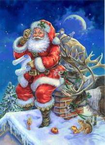 Санта-Клаус в иллюстрациях Donna Race