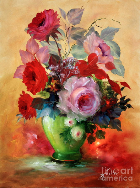 Цветочные картины немецкой художницы Илоны Аниты Тиггес