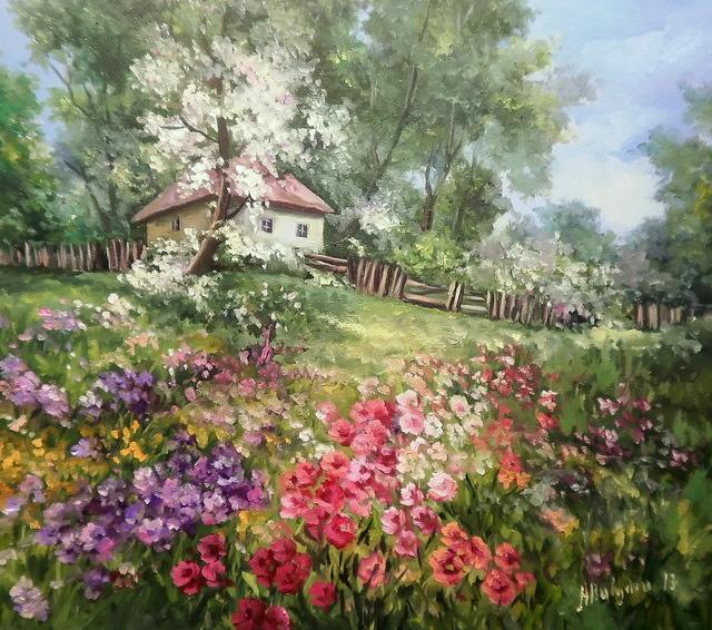 Пейзаж и натюрморт румынской художницы Анки Булгару