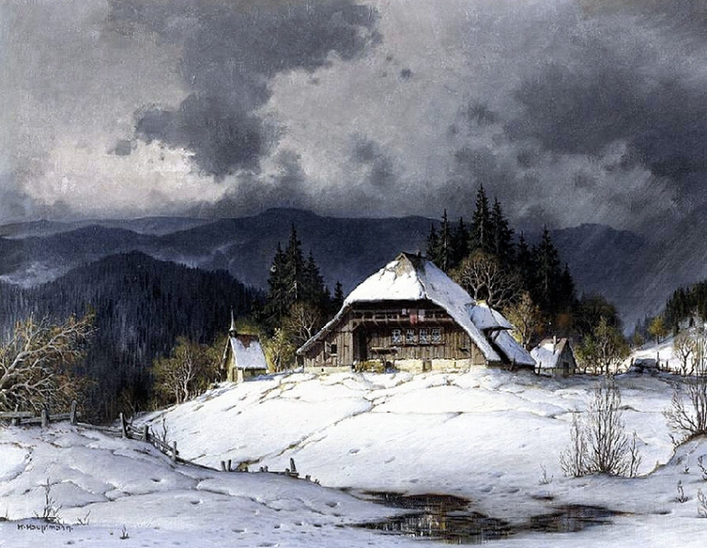 Альпийский пейзаж на картинах Карла Гауптмана