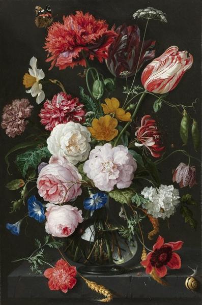 Ароматные розы и аппетитные классические натюрморты Яна Давидса де Хема