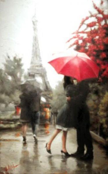 Daniel Del Orfano и его красные зонтики