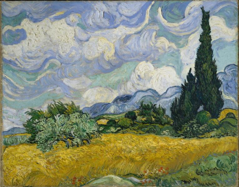 Винсент Ван Гог и его пшеничное поле с кипарисами