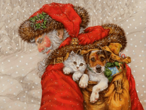 Санта-Клаус в иллюстрациях Donna Race