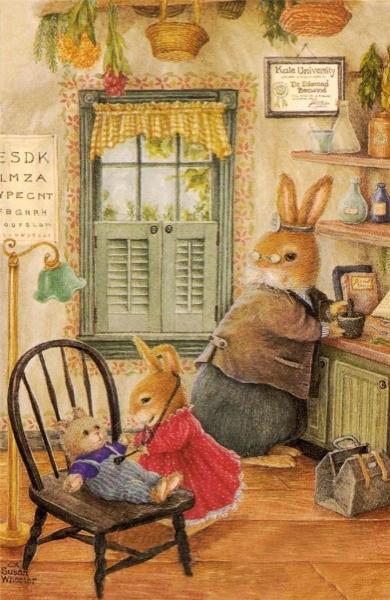 Иллюстрации доброго кролика Сьюзен Уилер