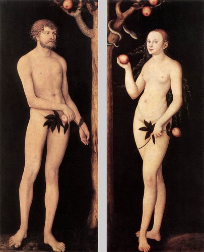 Адам и Ева, Лукас Кранах Старший, 1531 г