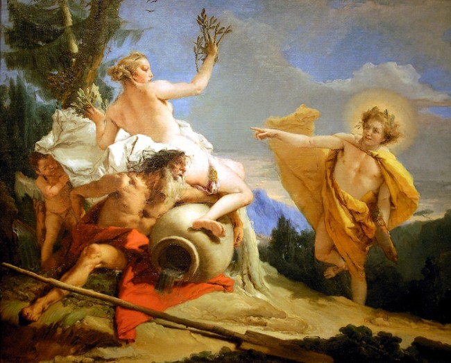 «Аполлон, преследующий Дафну», Тьеполо — описание картины
