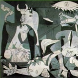 Арлекин и его возлюбленная (странствующие гимнасты), Пикассо, 1901 г