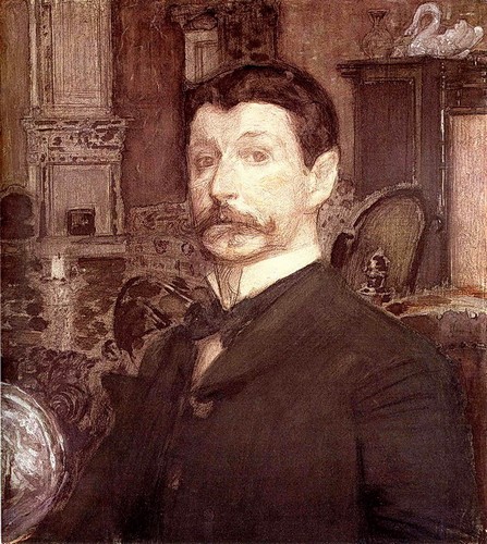 Автопортрет с жемчужной раковиной, М.А. Врубель, 1905 г