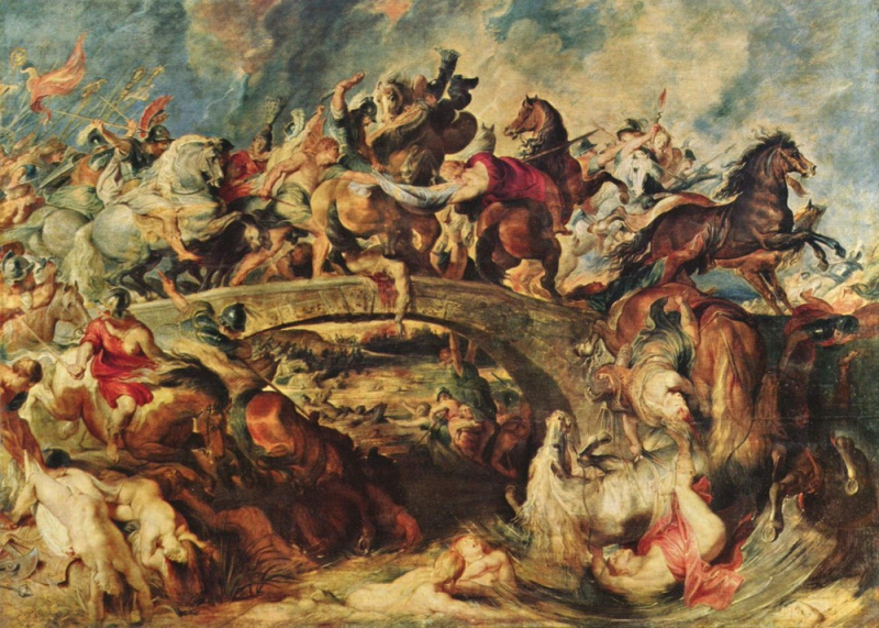 Битва между греками и амазонками, Питер Пауль Рубенс - описание