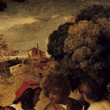 «Блудница перед Христом», Джорджоне — описание картины