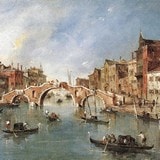«Большой канал в районе рыбного рынка», Франческо Гварди — описание картины