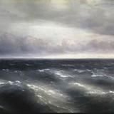 «Буря на море ночью», Иван Айвазовский — описание картины