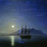 «Буря на море ночью», Иван Айвазовский — описание картины