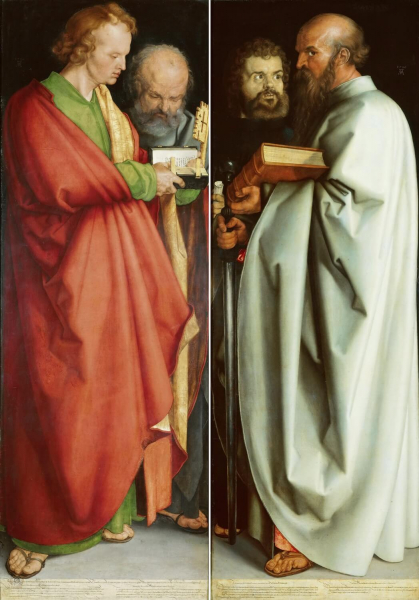 «Четыре апостола», Альбрехт Дюрер — описание картины
