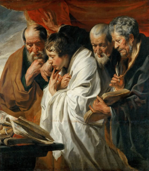 «Четыре евангелиста», Якоб Йорданс — описание картины