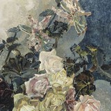 «Цветы в голубой вазе», Михаил Александрович Врубель — описание картины
