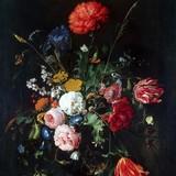 «Цветы в стеклянной вазе и фрукты», Ян Давидс де Хем — описание картины
