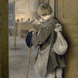 «Дети в санях зимой», Богданов-Бельский — описание картины