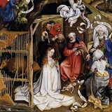 «Дева Мария во славе», Робер Кампен — описание картины