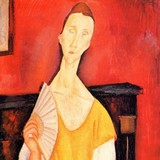Девушка в желтом платье, Амедео Модильяни — описание картины