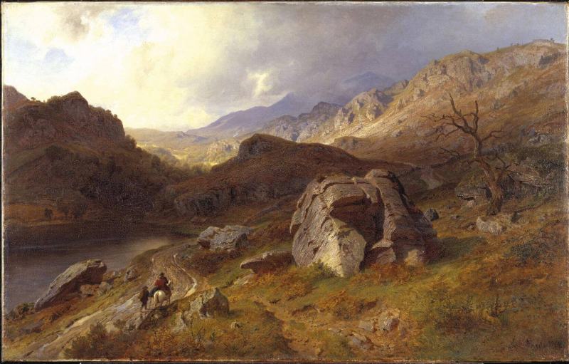«Долина в Уэльсе», Ганс Фредрик Гуде — описание картины
