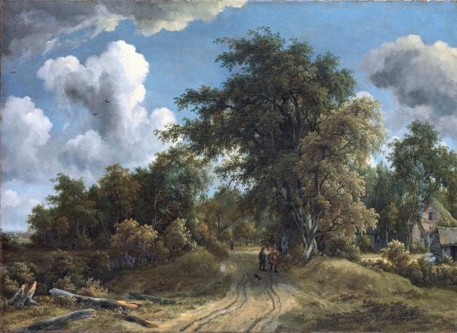 «Дорога в лесу», Мейндерт Хоббема — описание картины