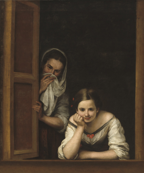 «Две женщины в окне», Бартоломе Эстебан Мурильо — описание картины
