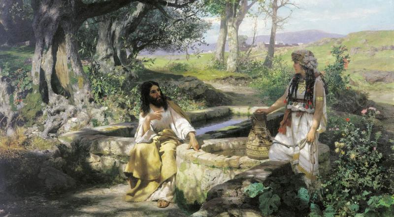 «Христос и самарянка», Семирадский — описание картины