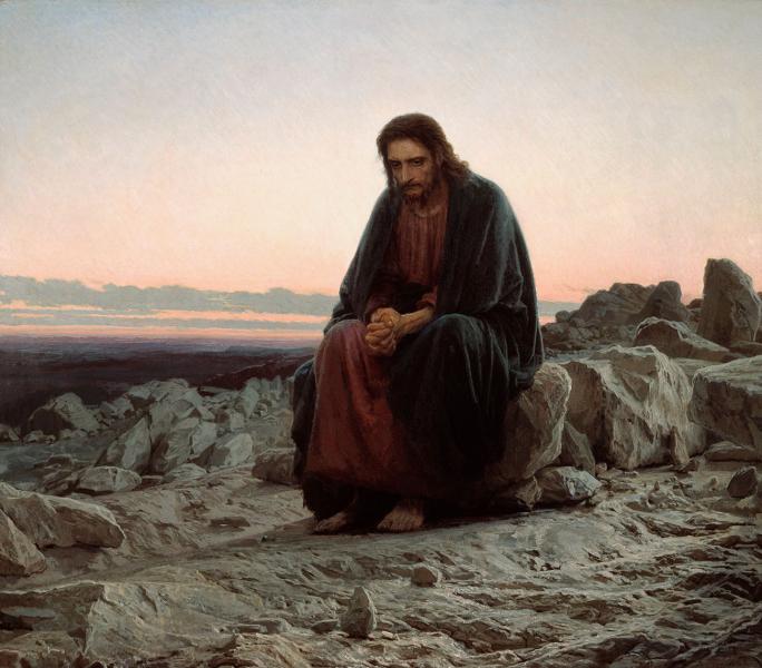 Христос в пустоте, 1872, Крамской