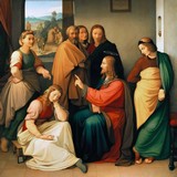 «Христос воскрешает дочь Иаира», Фридрих Овербек — описание картины