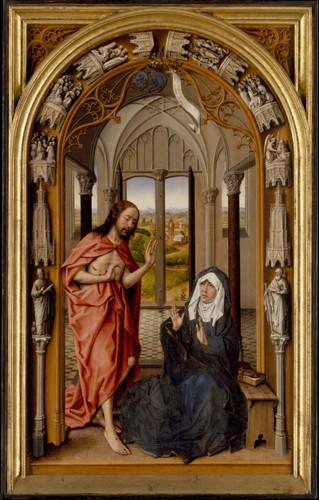 «Явление Христа Марии», Хуан де Фландес — описание картины