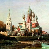 «Катание по Неве», Алексей Петрович Боголюбов — описание картины