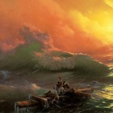 «Кораблекрушение», Иван Константинович Айвазовский, 1884 — описание картины
