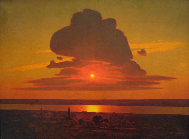 «Красный закат», Архип Иванович Куинджи — описание картины