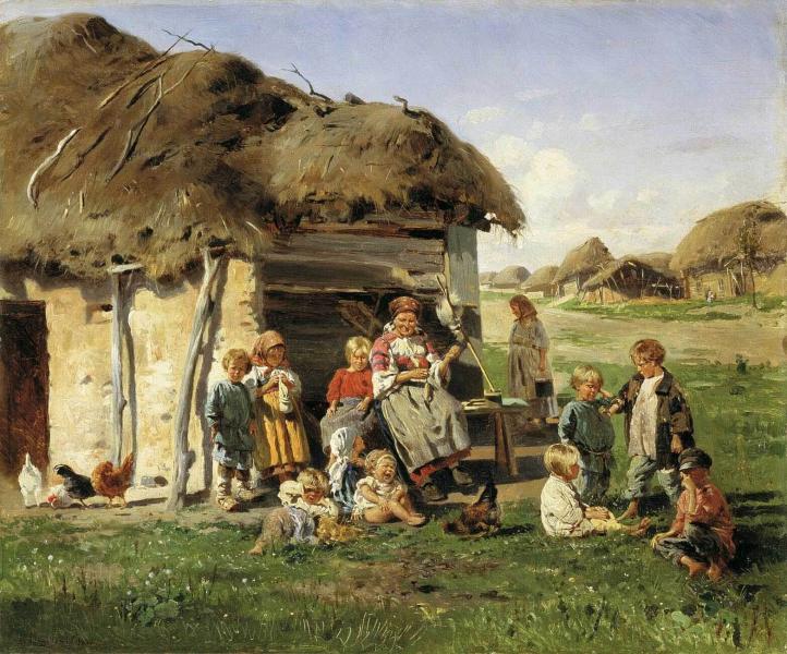 «Крестьянское дитя», Владимир Маковский — описание картины