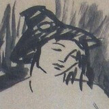 «Затянувшаяся обнаженная с голубой подушкой», Амедео Модильяни — описание картины