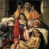 Мадонна с младенцем и ангелами (Мадонна дель Магнификат), Боттичелли, 1483 г