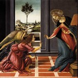 «Мадонна с младенцем и двумя ангелами», Боттичелли — описание картины