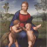 Мадонна с младенцем и святыми (алтарная колонна), Рафаэль