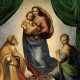 Мадонна с младенцем и святыми (алтарная колонна), Рафаэль