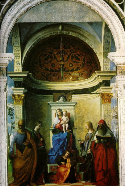 Мадонна с младенцем и святыми, Джованни Беллини, 1505 г