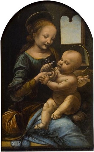 Мадонна с младенцем (Мадонна Бенуа), да Винчи, 1478 г