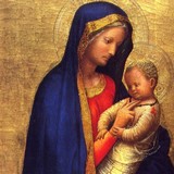 «Мадонна с младенцем», Мазаччо — описание картины
