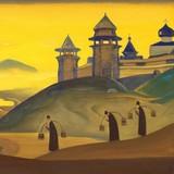 «Мухаммед на горе Хира», Николай Рерих — описание картины