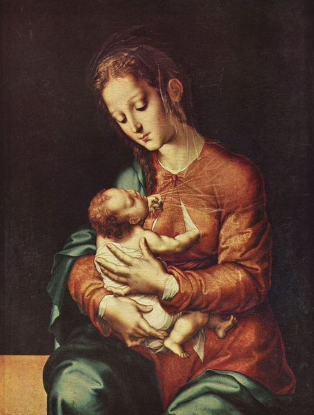 «Мария с младенцем», Луис де Моралес — описание картины