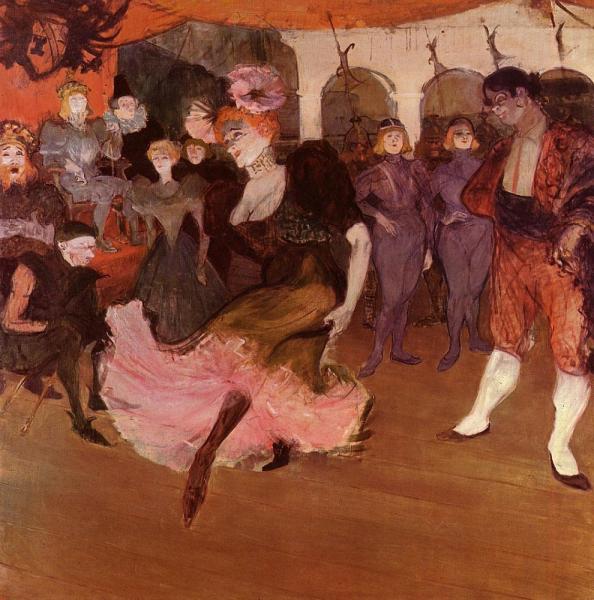 Марсель Лендер танцует в Хильперике, Тулуз-Лотрек, 1896 г