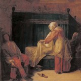 «Мать у колыбели», Питер де Хох — описание картины