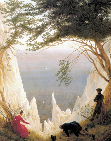 «Известняки на острове Рюген», Каспар Давид Фридрих — описание картины