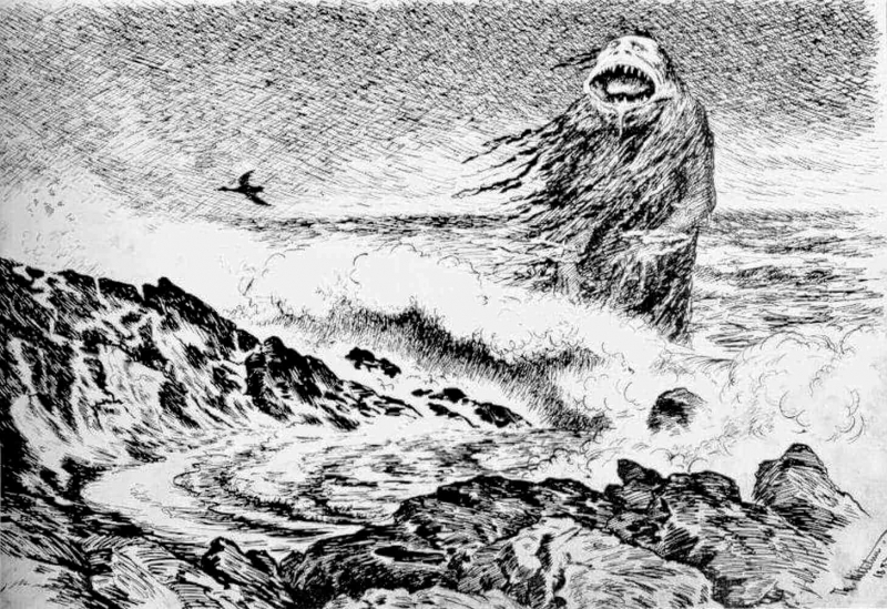 «Морской тролль», Теодор Киттельсен — описание картины